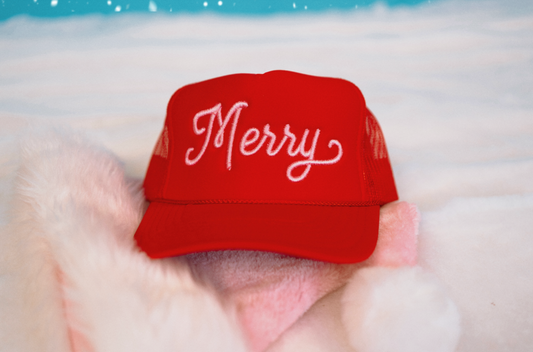 Merry Puff Embroidered Hat