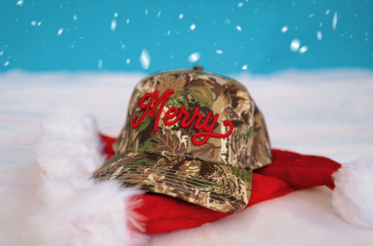 Merry Puff Embroidered Hat