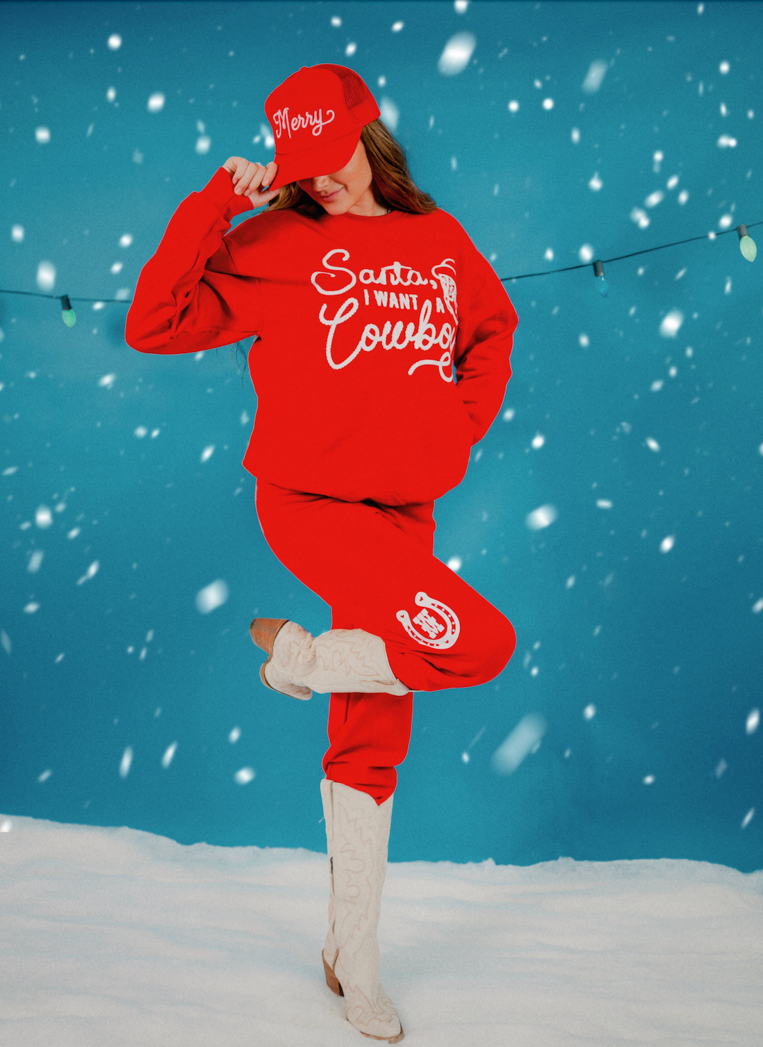 Merry Puff Embroidered Hat