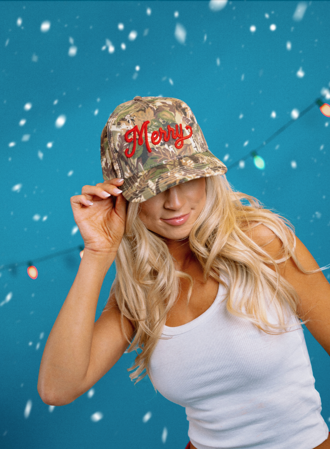 Merry Puff Embroidered Hat