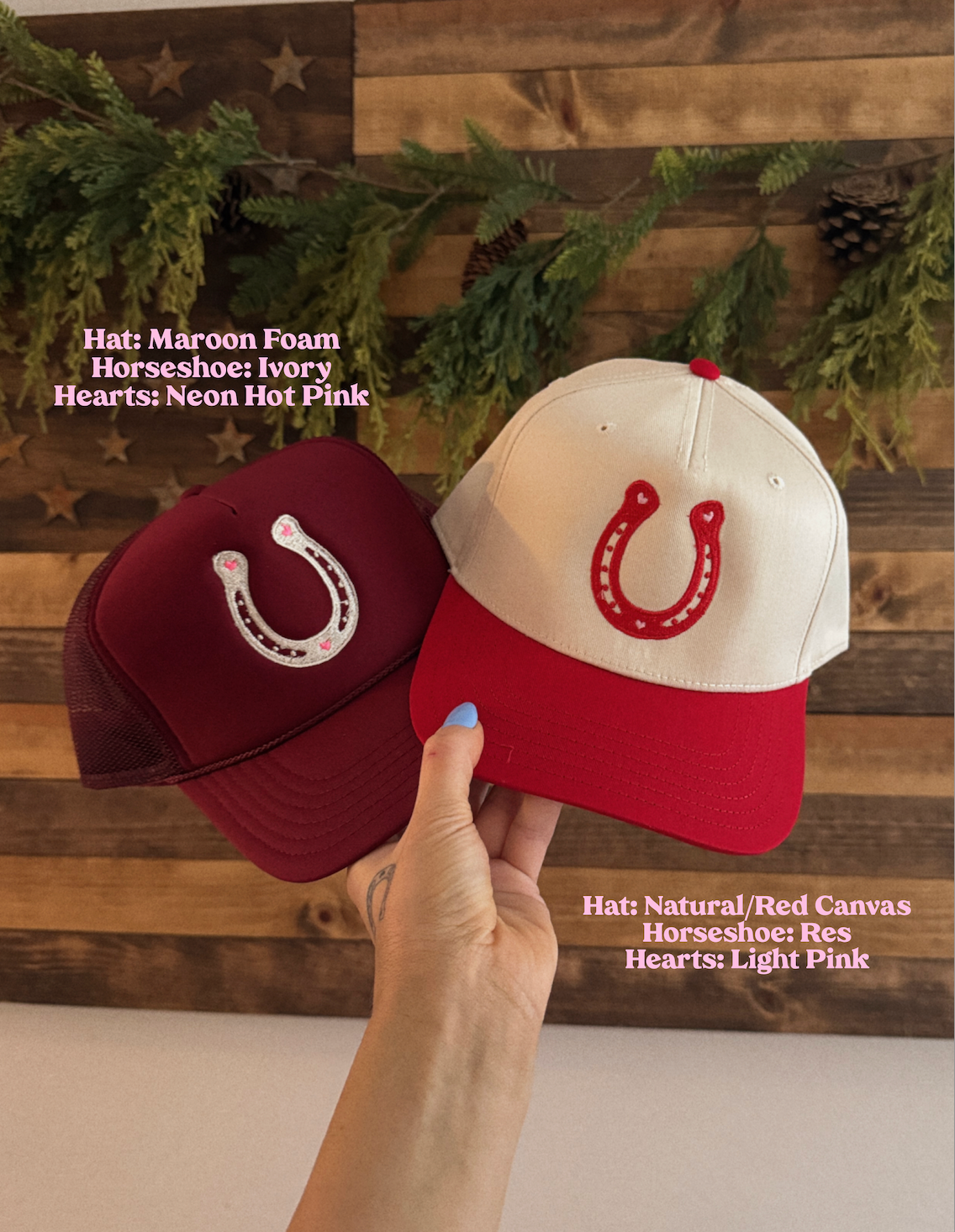 Western Heart Embroidered Trucker Hat