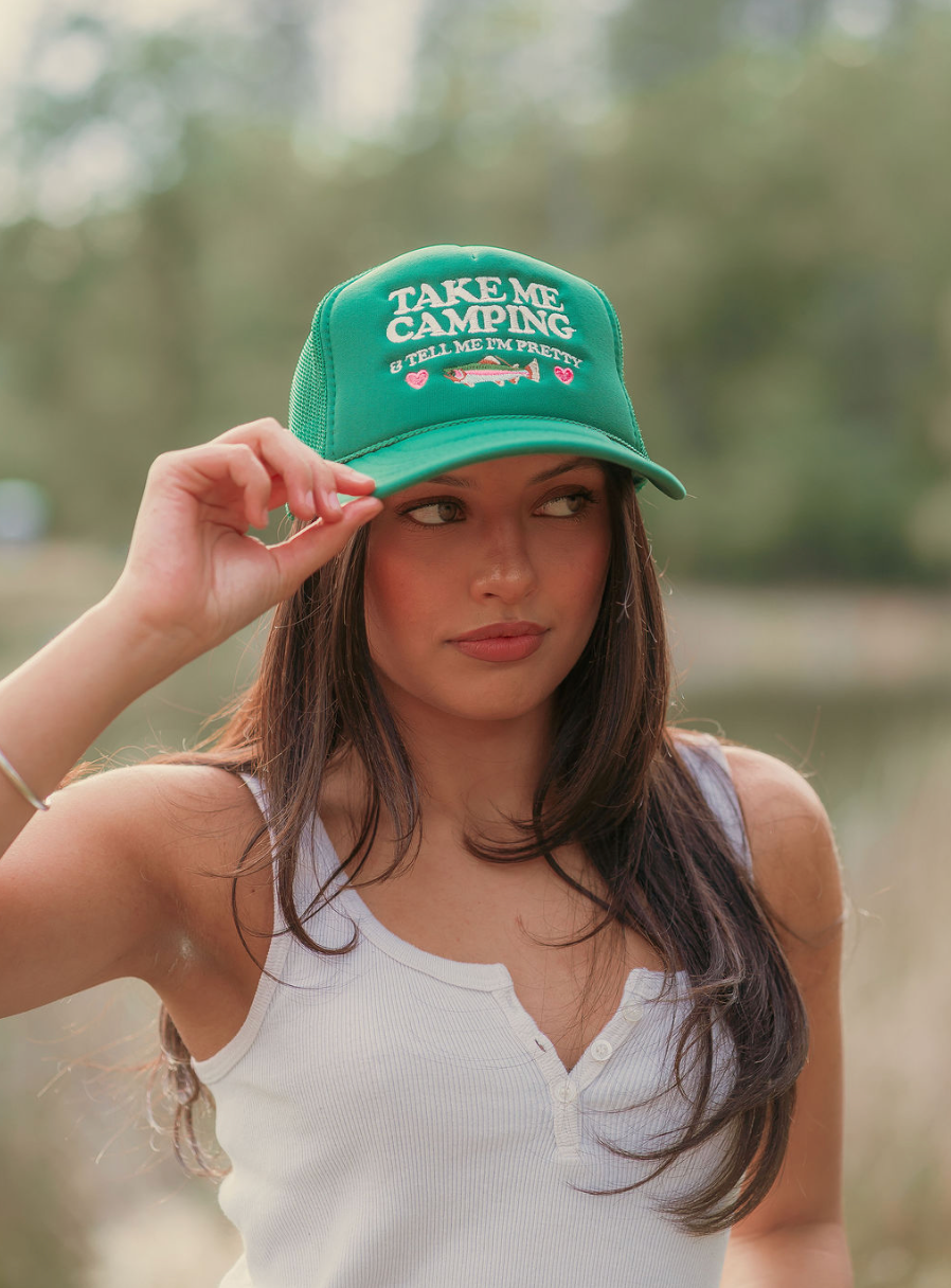 Take Me Camping/Fishing Embroidered Hat