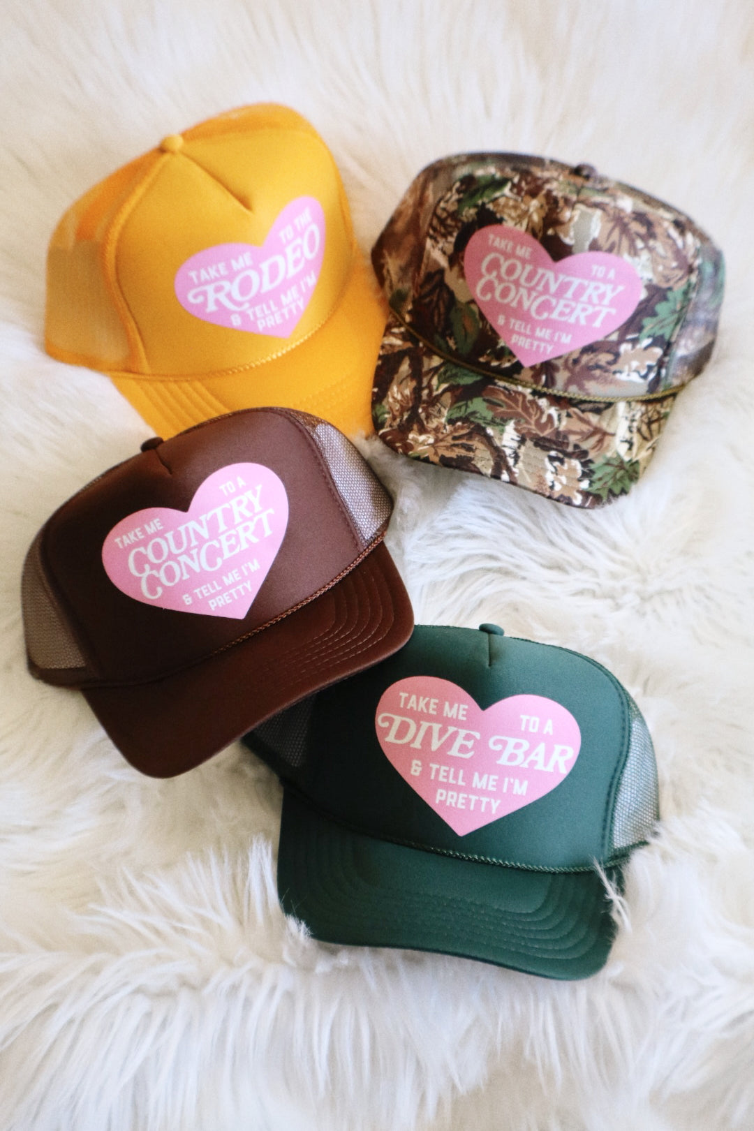 Take Me To A Dive Bar/Country Concert/Rodeo Trucker Hat