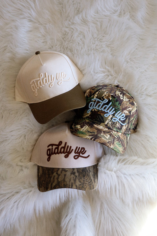 Giddy Up Puff Embroidered Hat