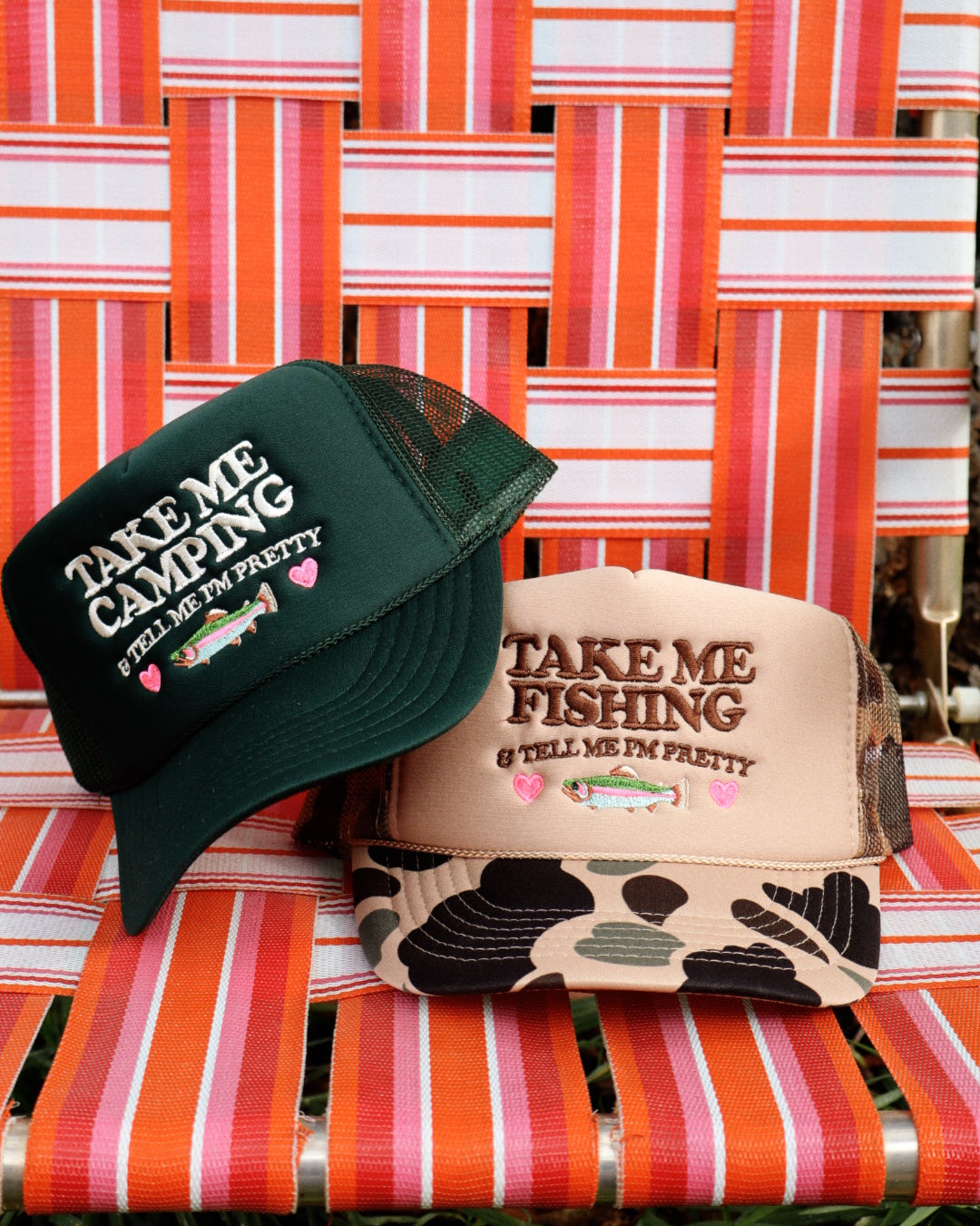 Take Me Camping/Fishing Embroidered Hat