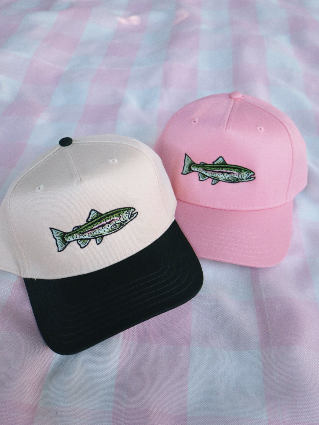 Rainbow Trout Embroidered Hat