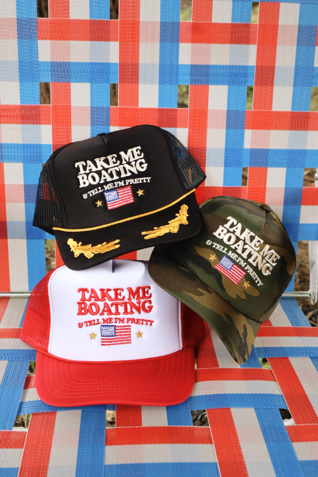 Take Me Boating & Tell Me I'm Pretty Trucker Hat