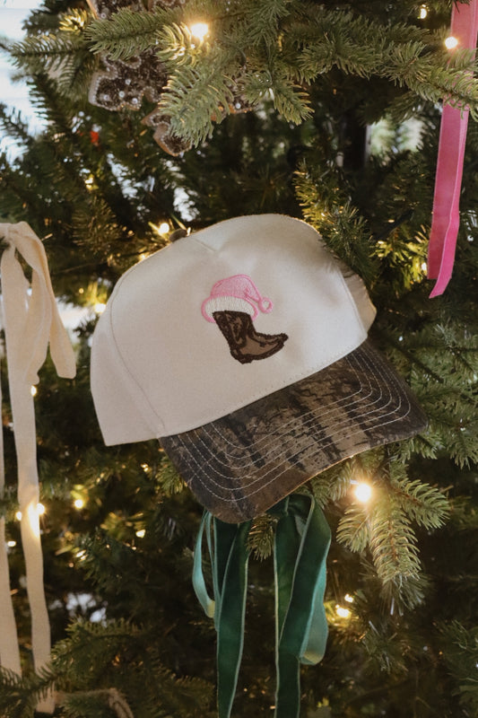 Cowboy Christmas Embroidered Hat