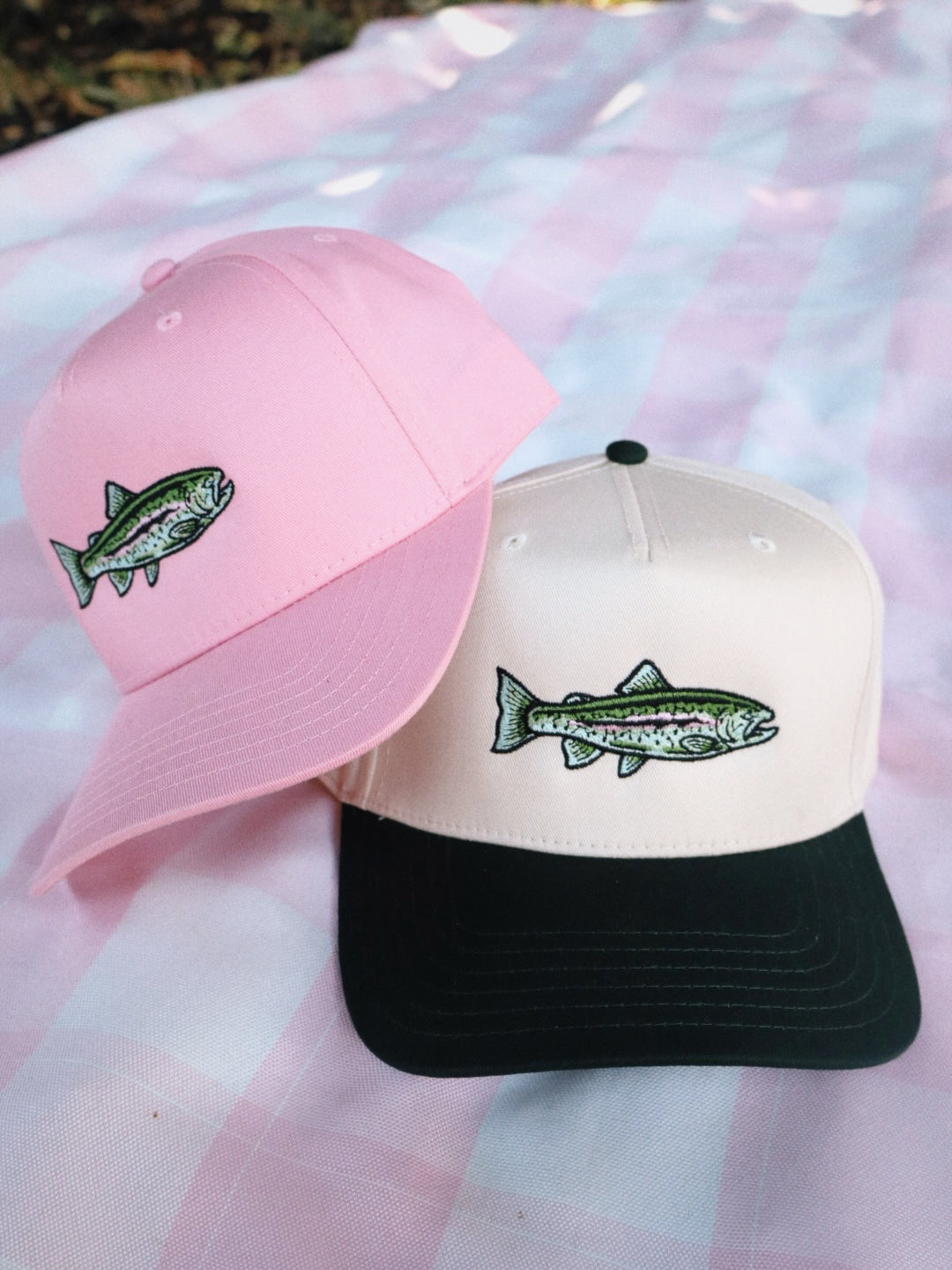 Rainbow Trout Embroidered Hat