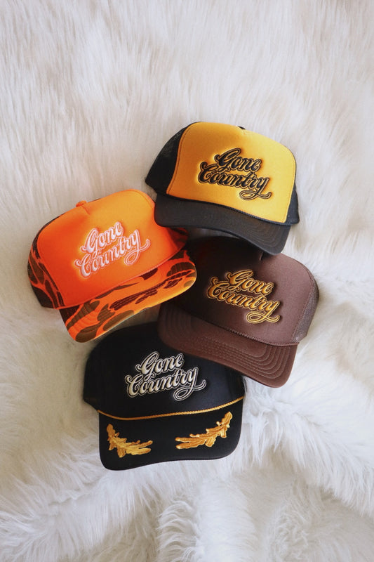 Gone Country Embroidered Trucker Hat