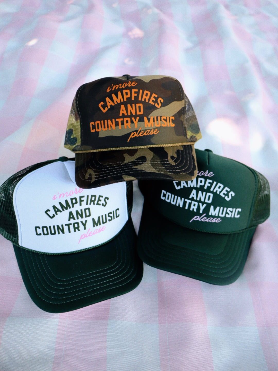 Campfires & Country Music Trucker Hat