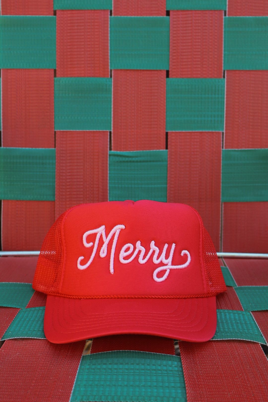 Merry Puff Embroidered Hat