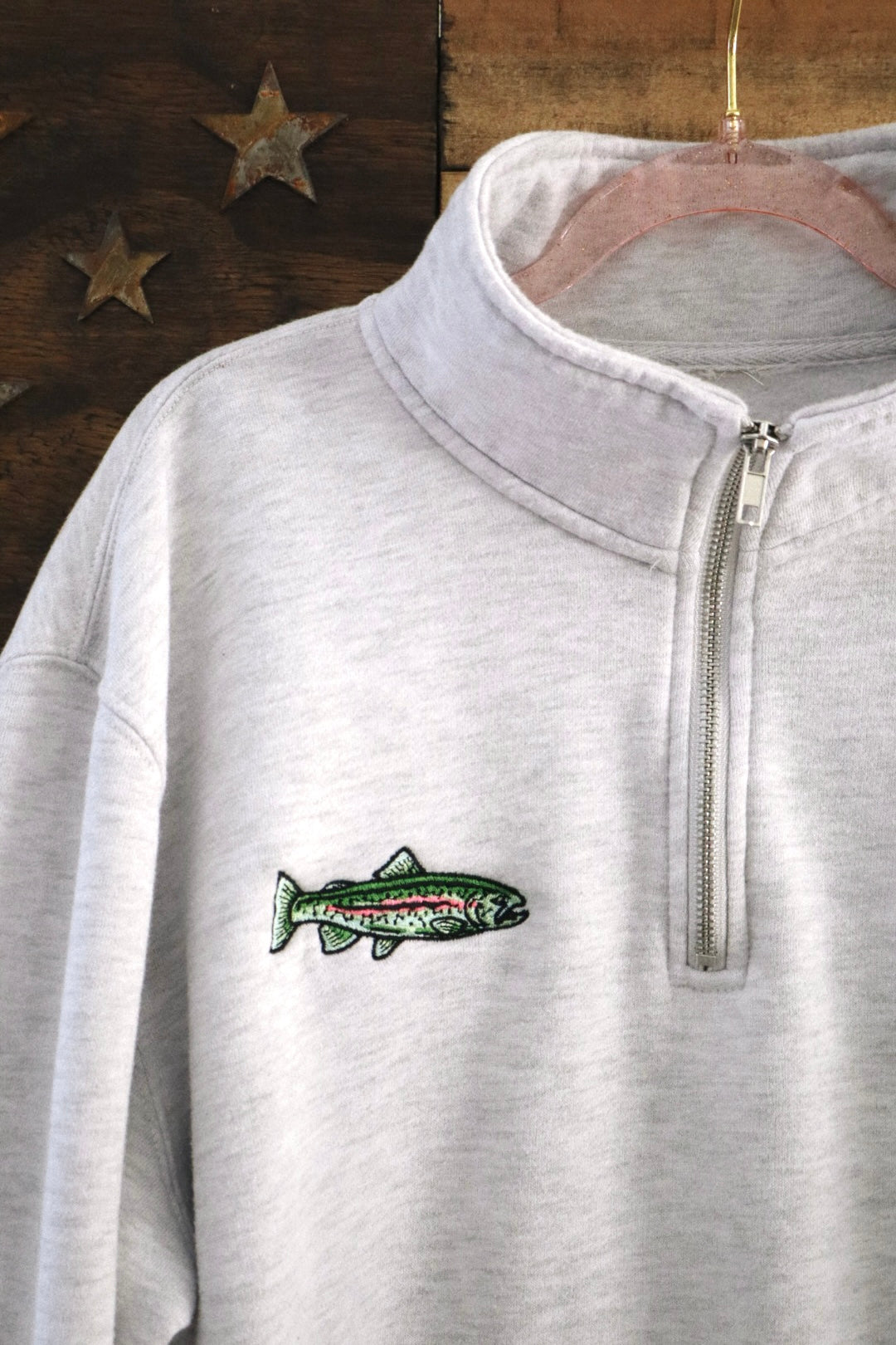 Rainbow Trout/Bass Quarter Zip