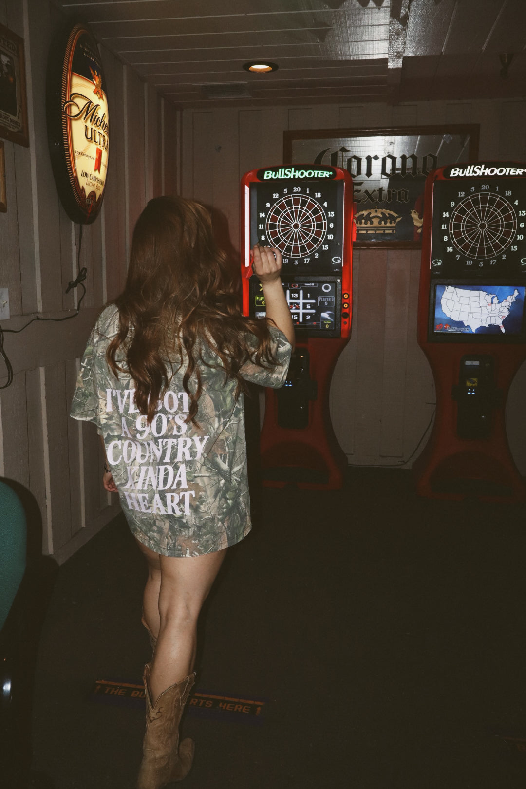 90's Country Kinda Heart Camo Tee