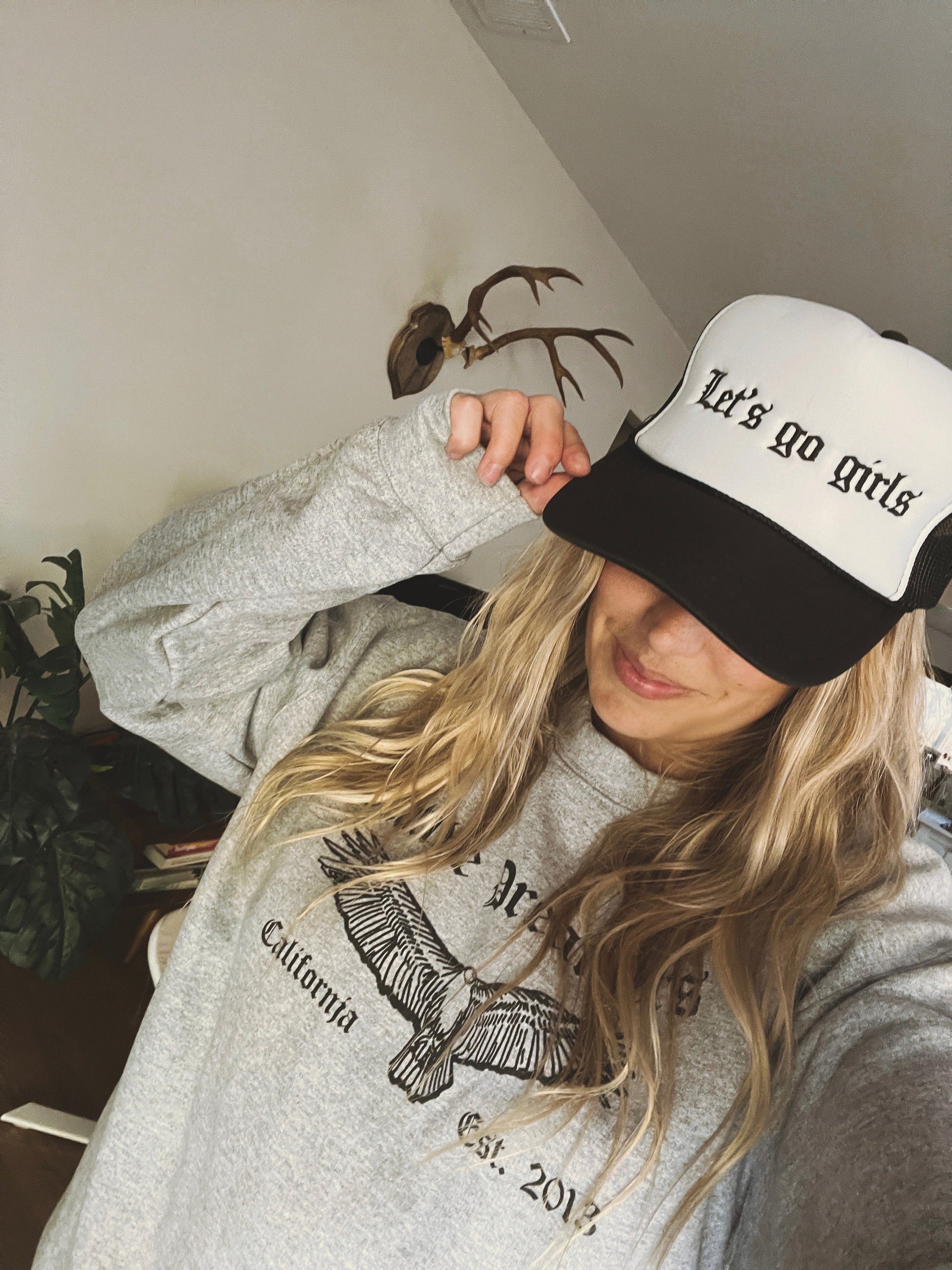 Let’s Go Girls Embroidered Trucker Hat
