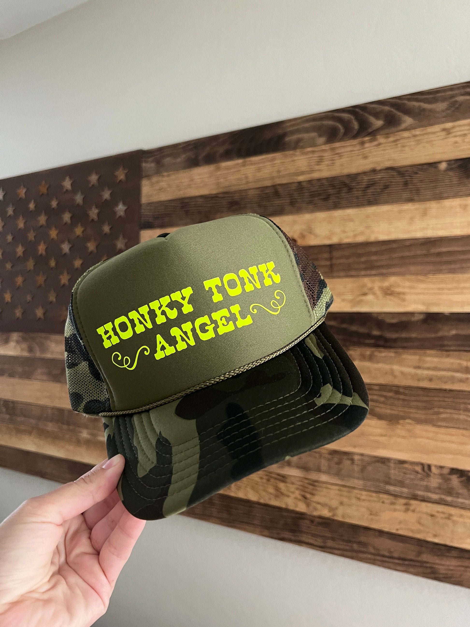 Honky Tonk Angel Trucker Hat