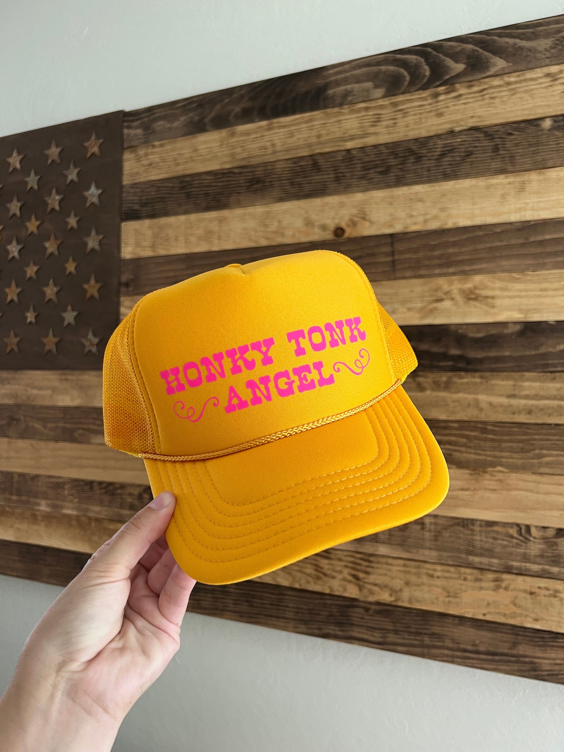 Honky Tonk Angel Trucker Hat