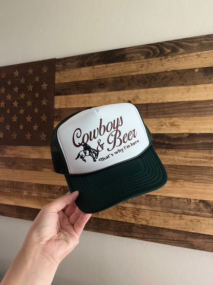 Cowboys & Beer Trucker Hat