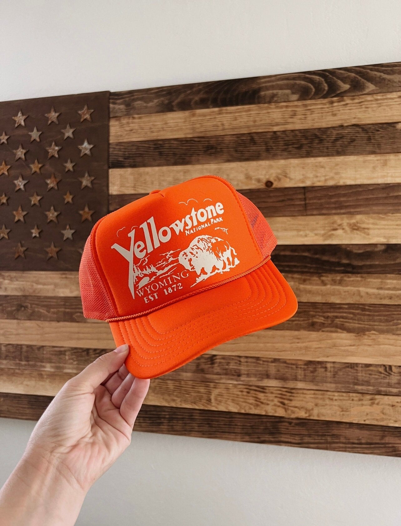 Retro Yellowstone Trucker Hat