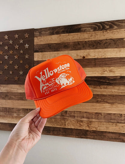 Retro Yellowstone Trucker Hat