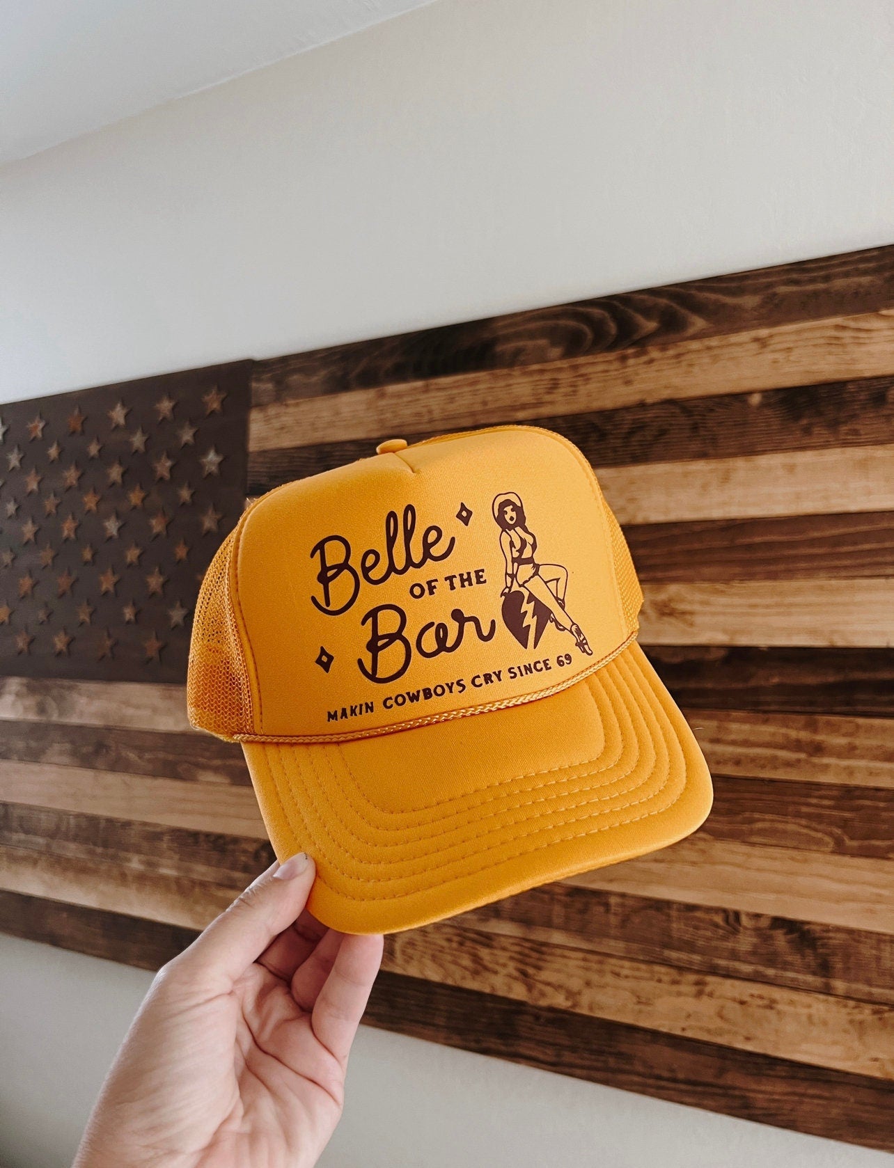 Belle of the Bar Retro Trucker Hat