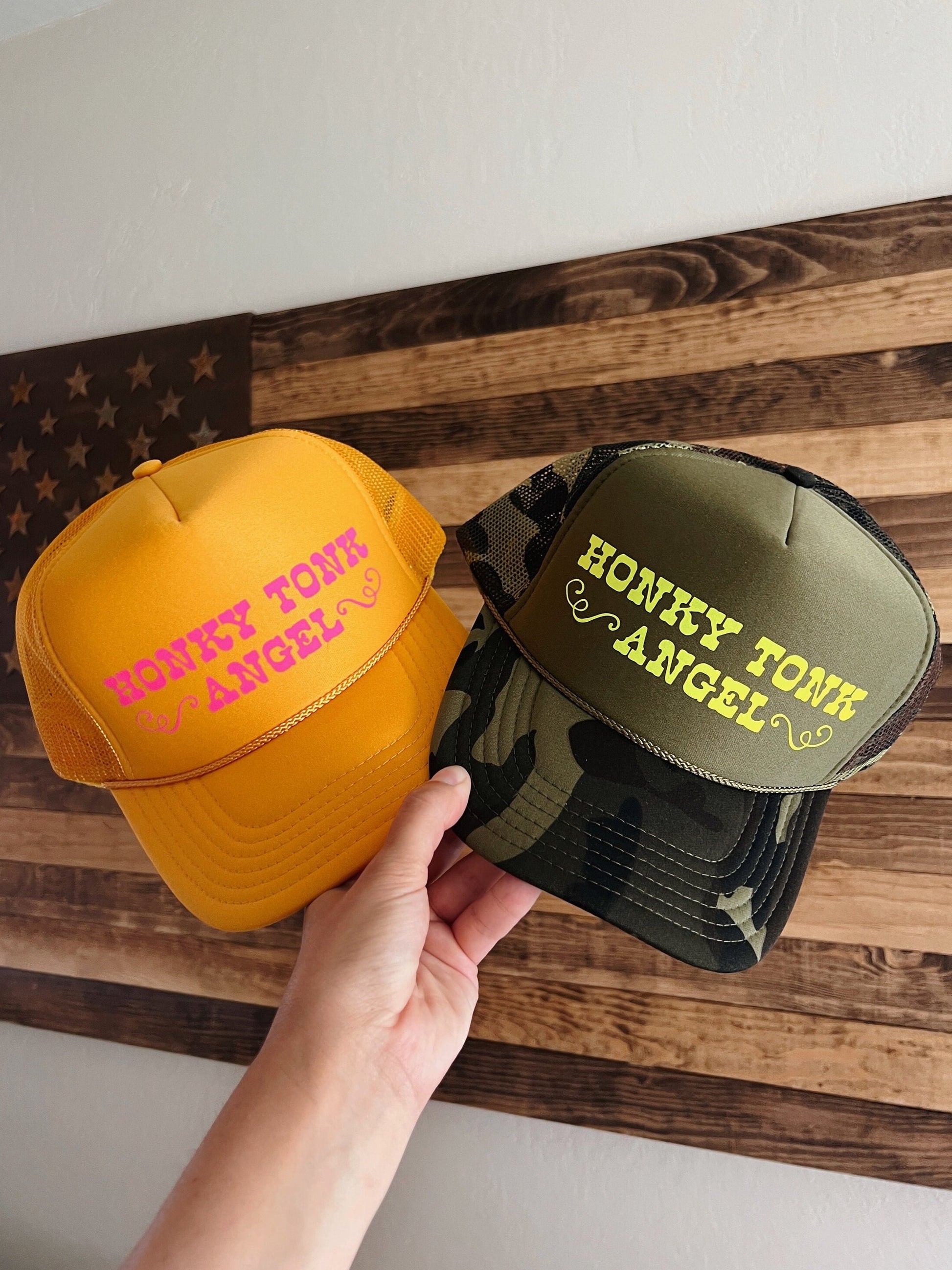 Honky Tonk Angel Trucker Hat
