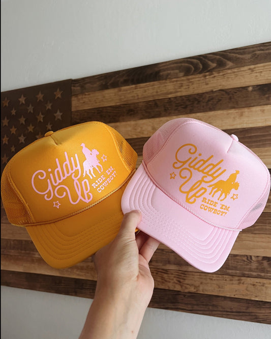 Giddy Up Ride ‘Em Cowboy Retro Trucker Hat