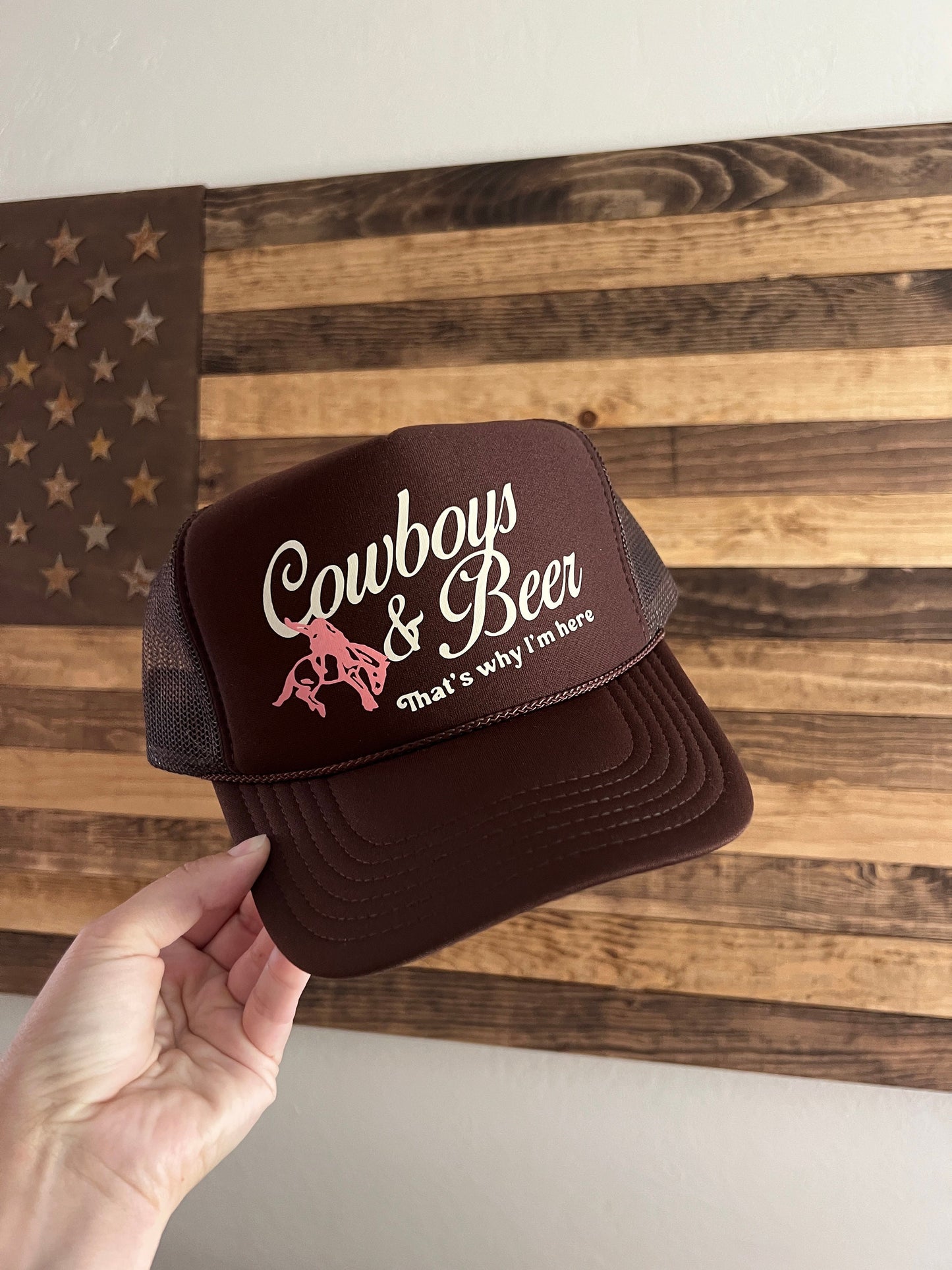 Cowboys & Beer Trucker Hat