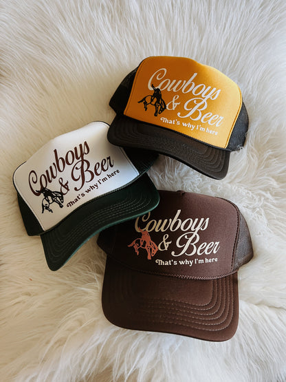 Cowboys & Beer Trucker Hat