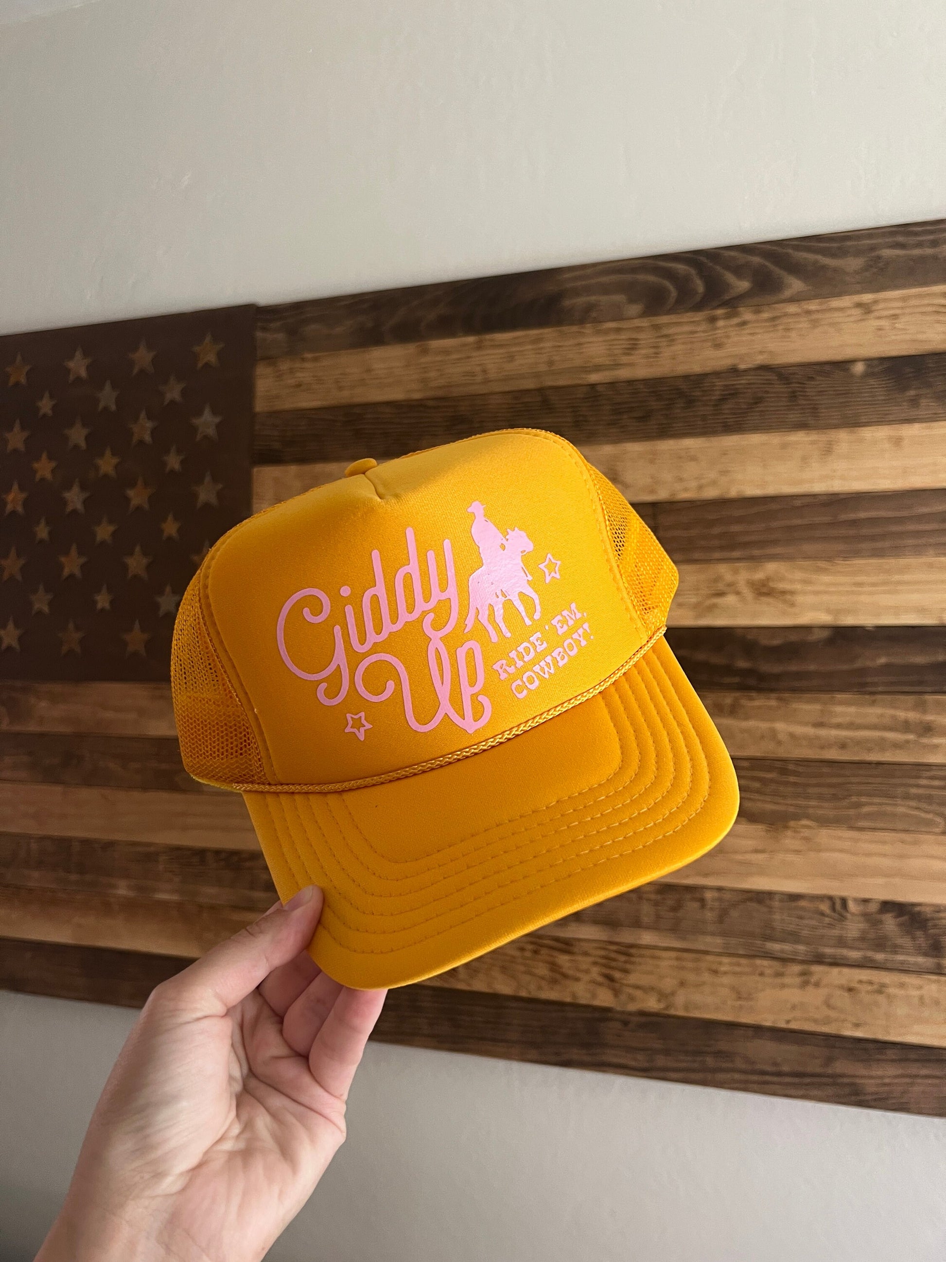 Giddy Up Ride ‘Em Cowboy Retro Trucker Hat