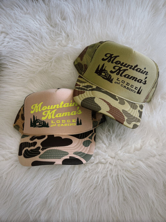 Mountain Mama’s Camo Trucker Hat