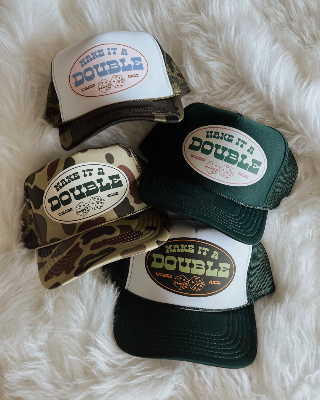 Make It A Double Trucker Hat