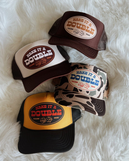 Make It A Double Trucker Hat