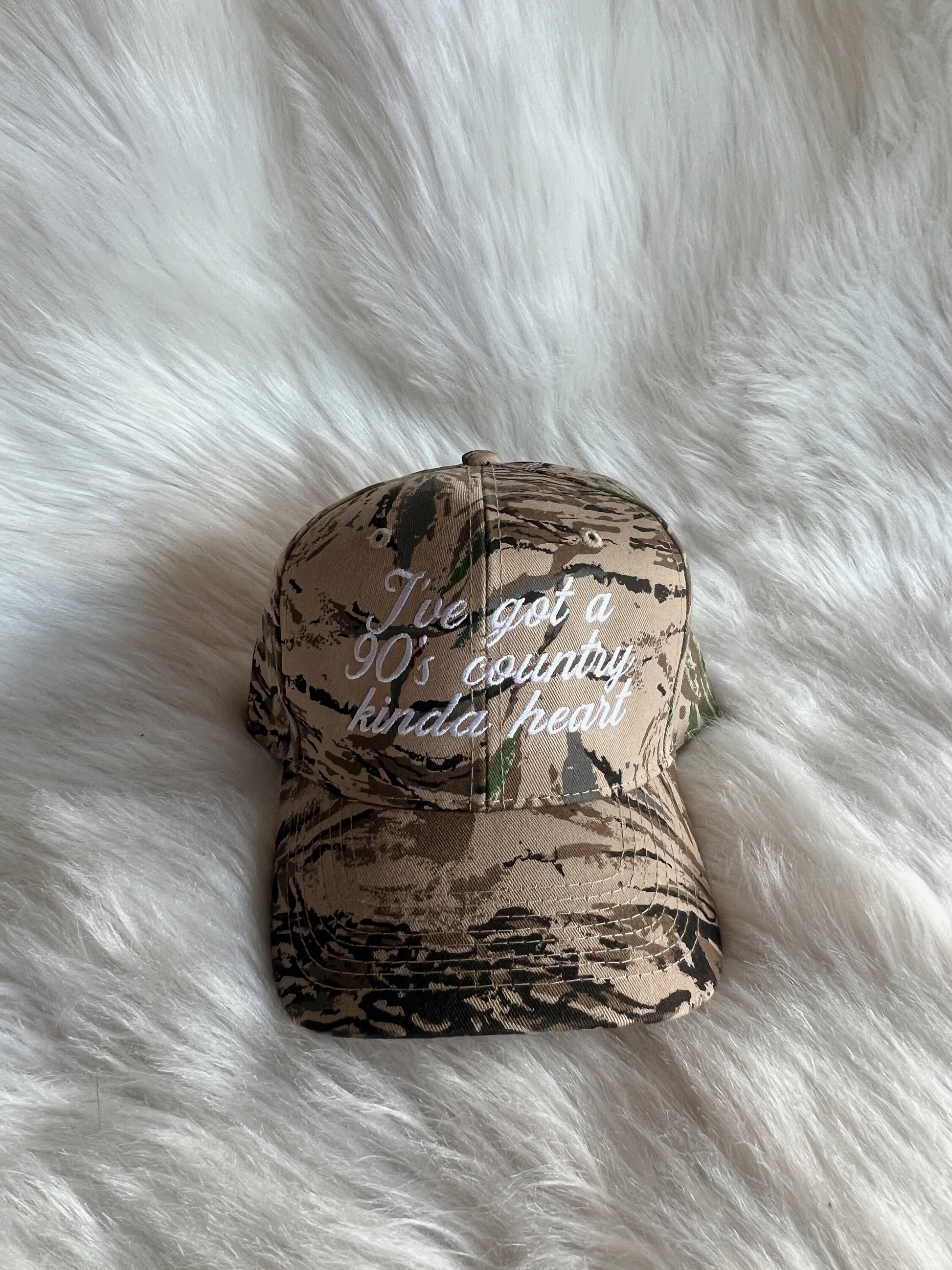 90's Country Kinda Heart Canvas Trucker Hat