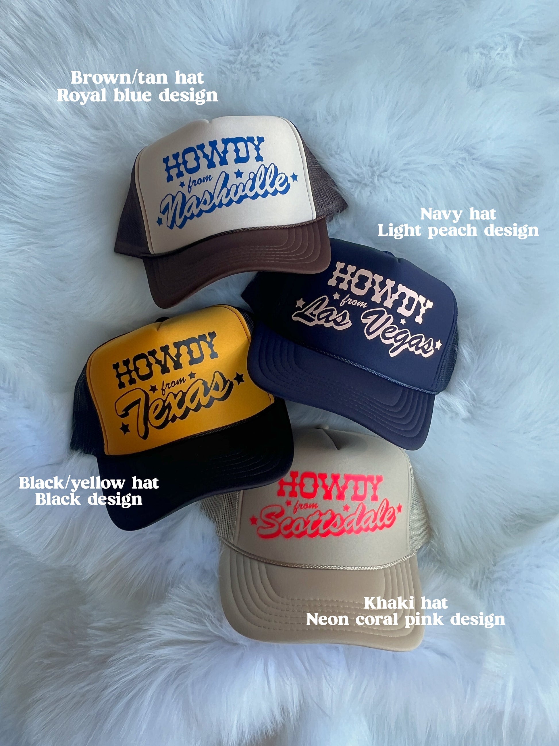 Howdy From Custom Trucker Hat