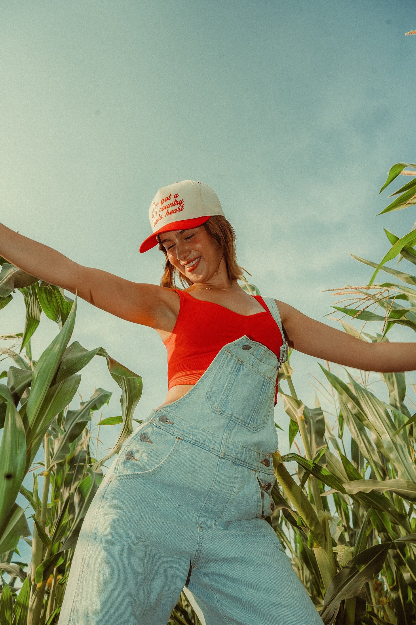 90's Country Kinda Heart Canvas Trucker Hat
