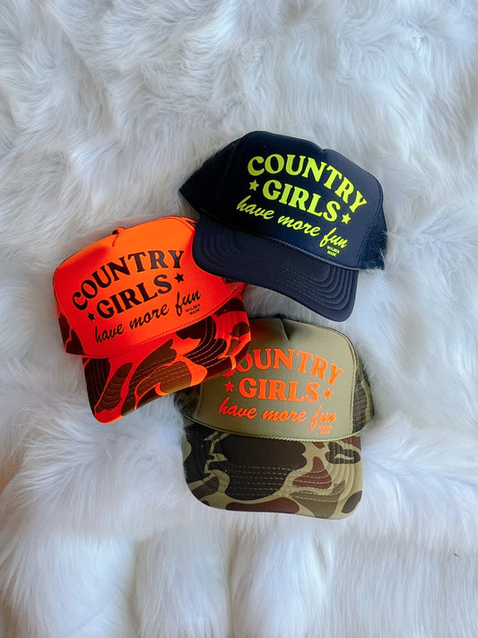 Country Girls Have More Fun Trucker Hat