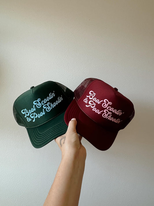 Boot Scootin' & Pool Shootin' Trucker Hat