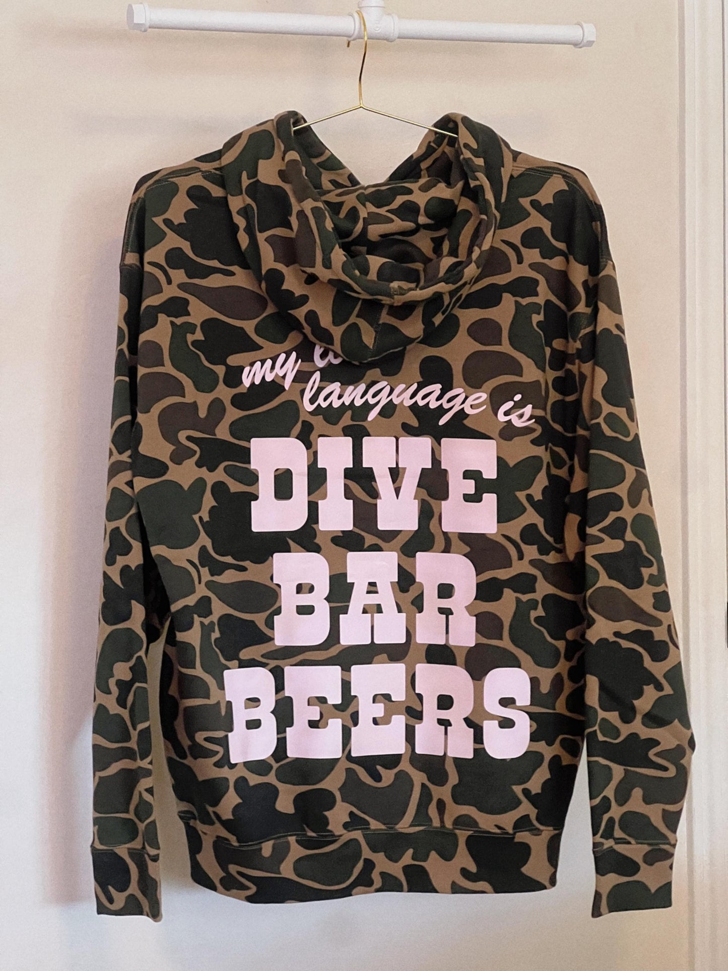 Dive Bar Beers Duck Camo Hoodie