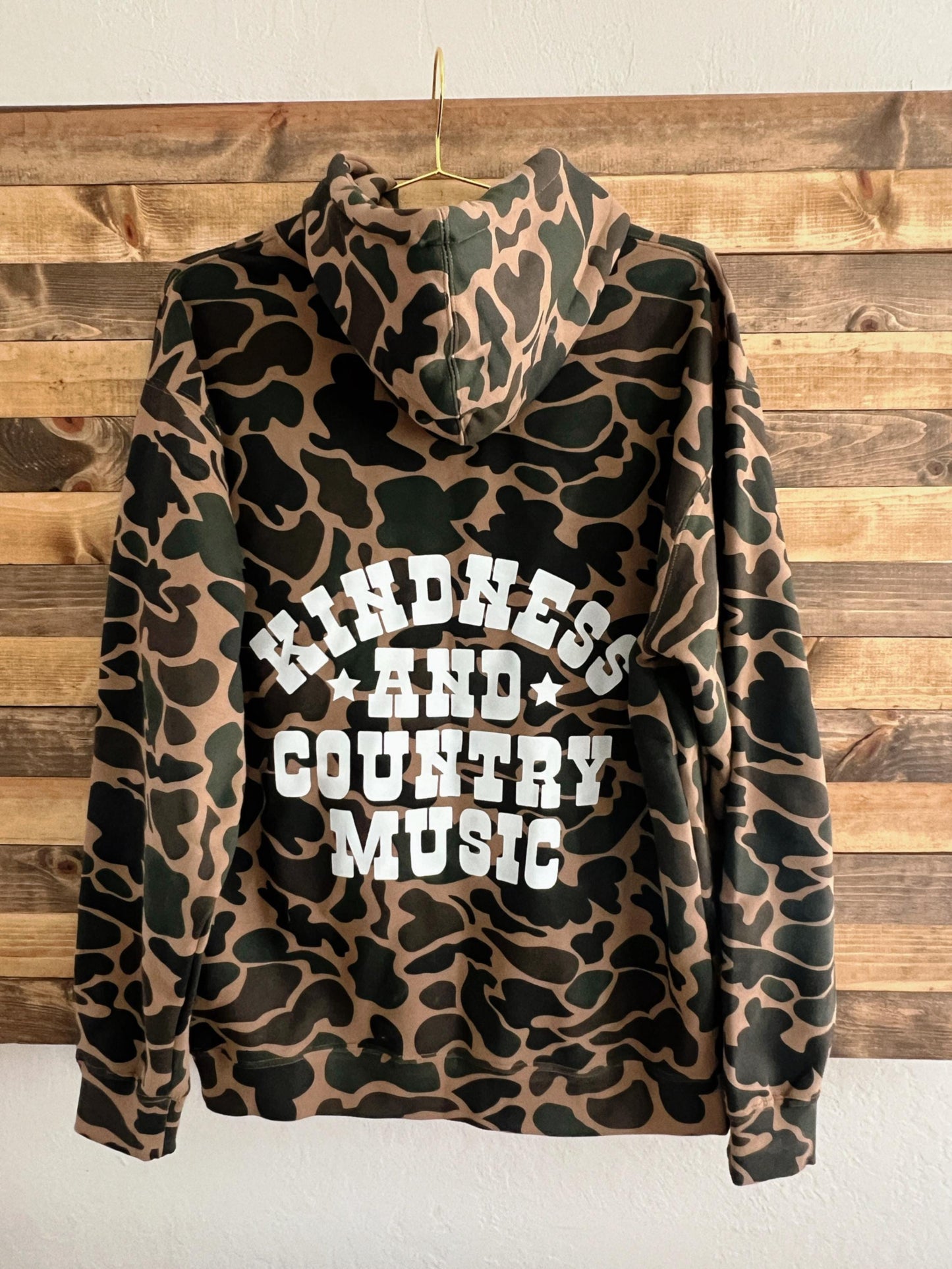 Kindness & Country Music Duck Camo Hoodie
