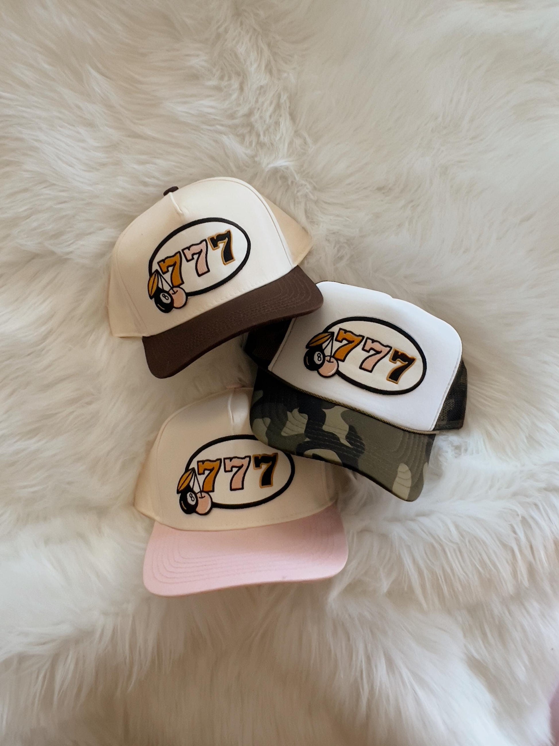 Lucky Cowgirl Angel Numbers Patch Trucker Hat