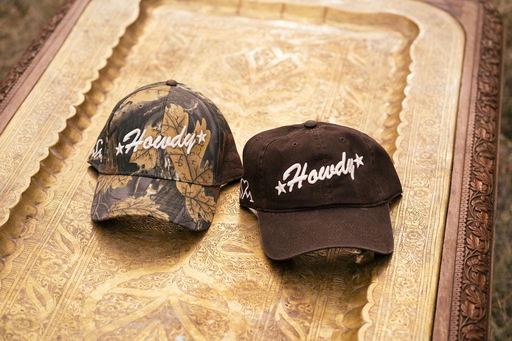 Howdy Puff Embroidery Dad | Baseball Cap | Camo