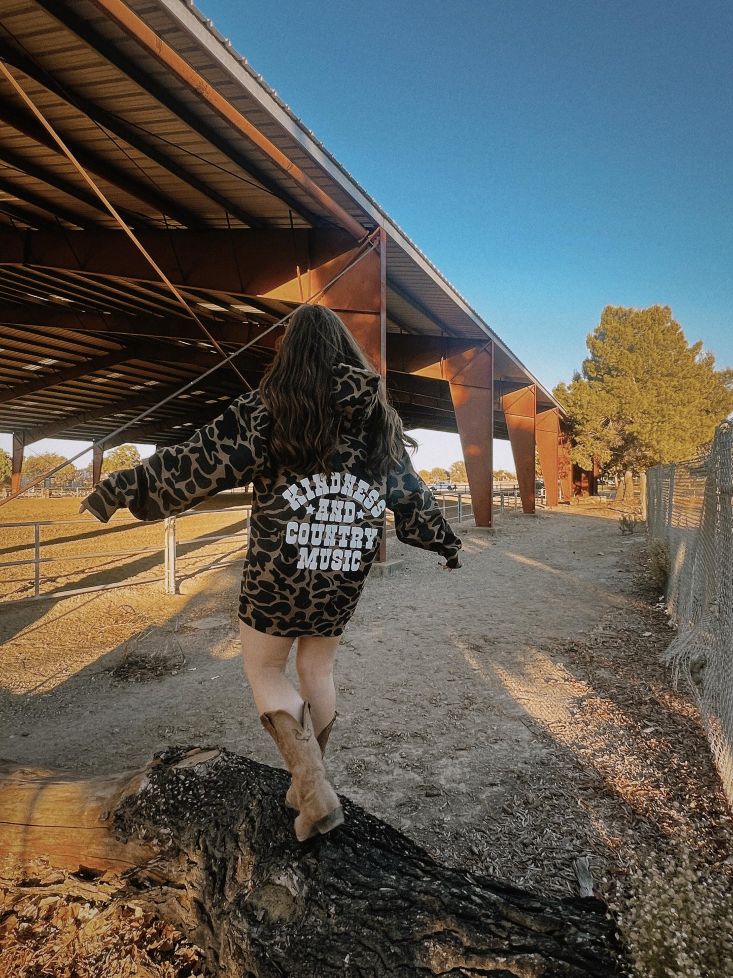 Kindness & Country Music Duck Camo Hoodie