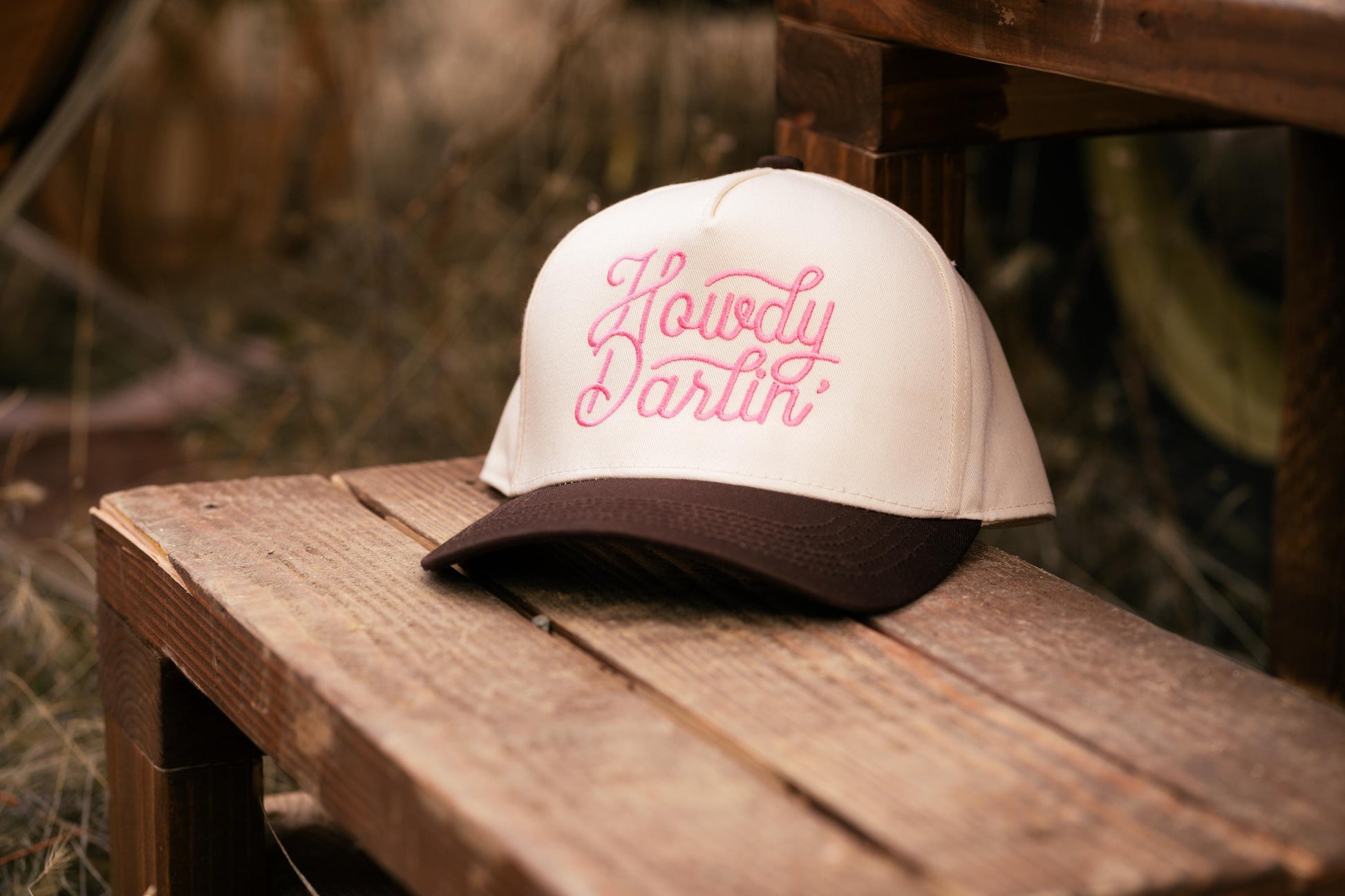 Howdy Darlin' Embroidered Canvas Trucker Hat