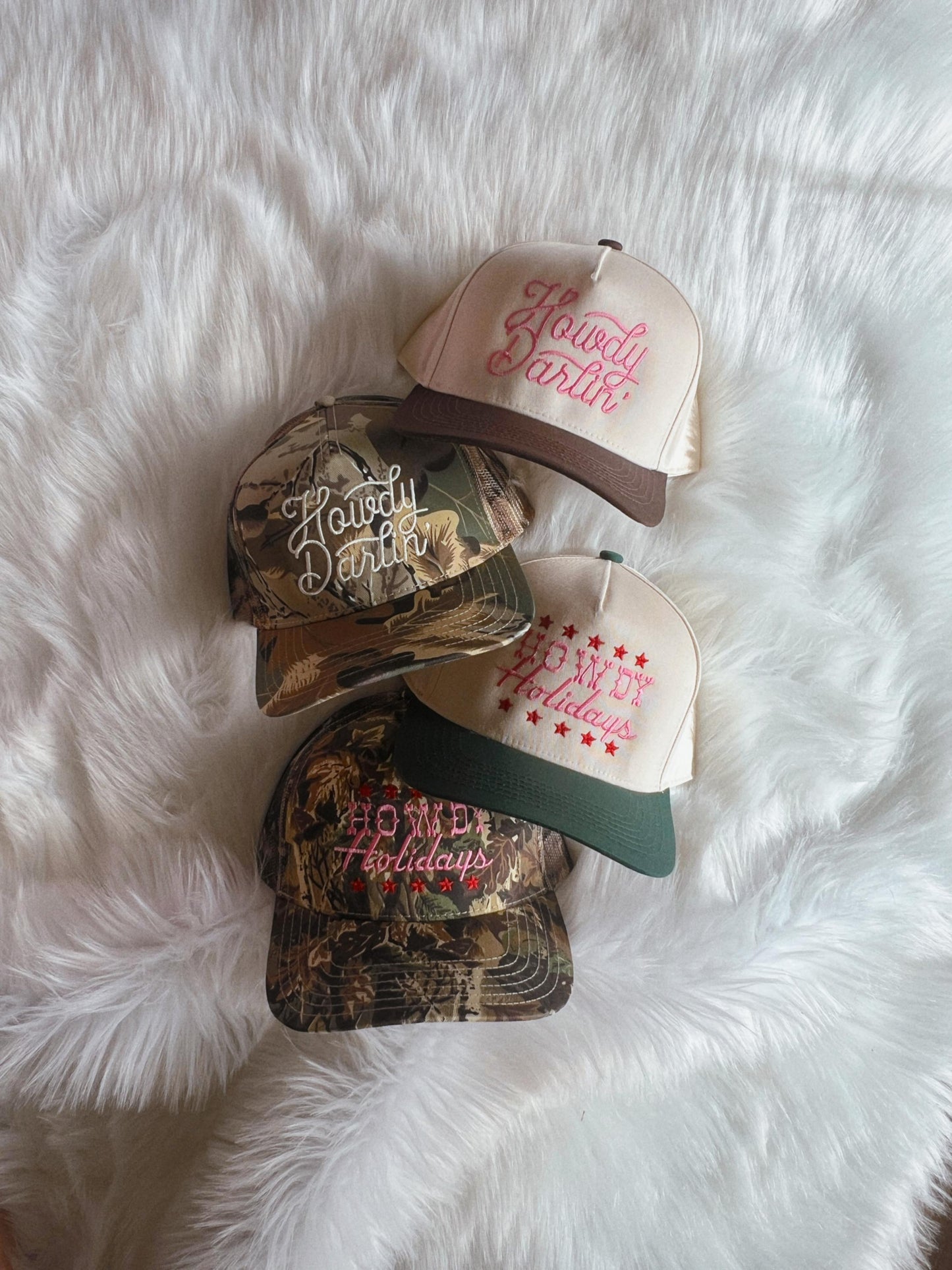 Howdy Darlin' Embroidered Canvas Trucker Hat