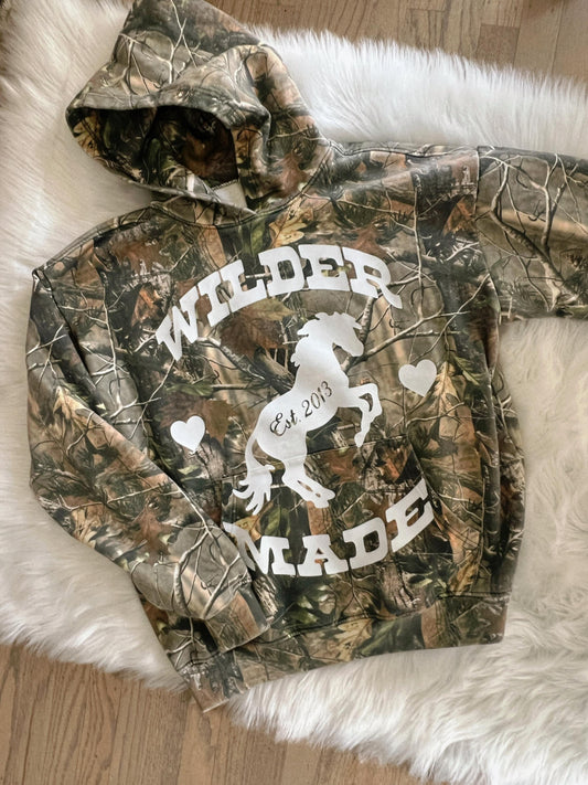 Wilder Made Vintage Wash Camo Hoodie